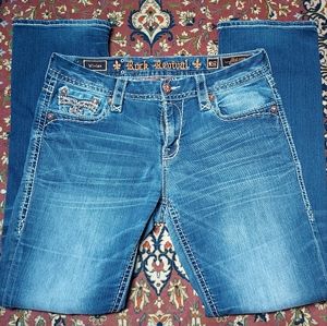 Mid Rise Curvy Boot Vivian Size 29 Rock Revival Jeans